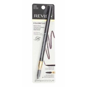 Revlon ColorStay Waterproof Brow Pencil, Soft Black 225